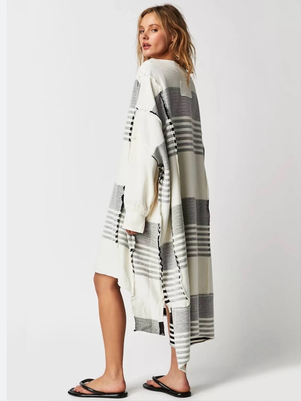 NWT Free People Off The Shelf Maxi Sweatshirt Top Slouchy Oversized Rare S